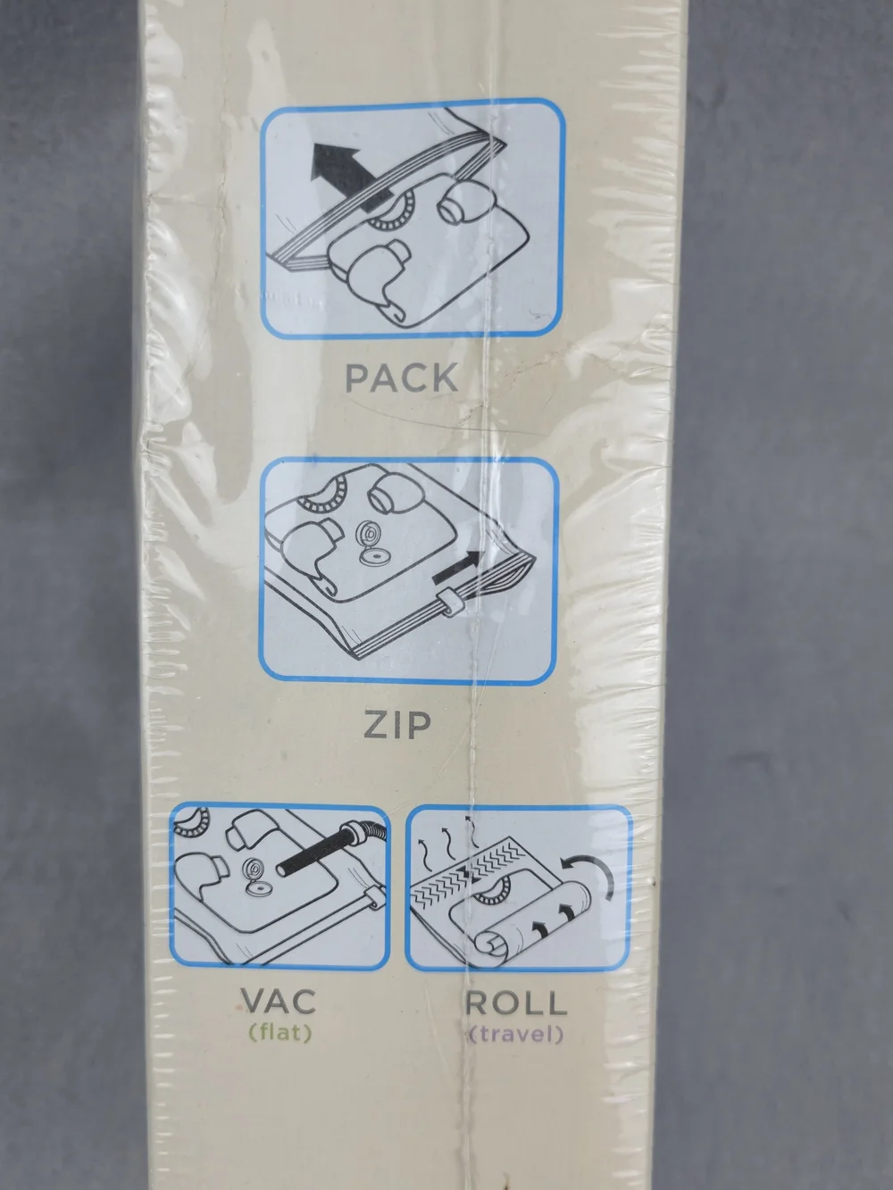 Ziploc Space Bag 3 Bag Combo Heavy Duty Vacuum Seal Storage Bags NIB